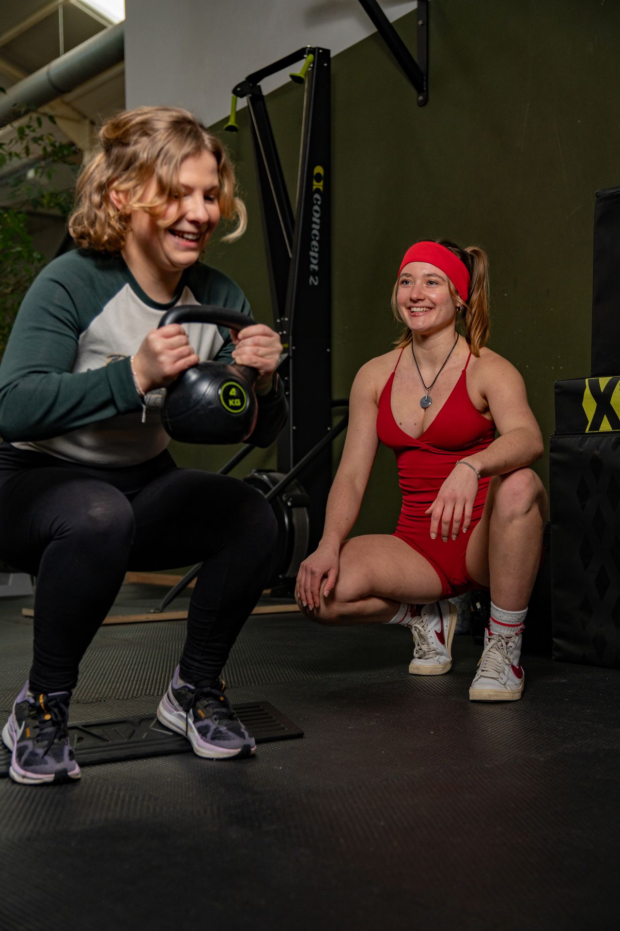 the coach encourages and supports